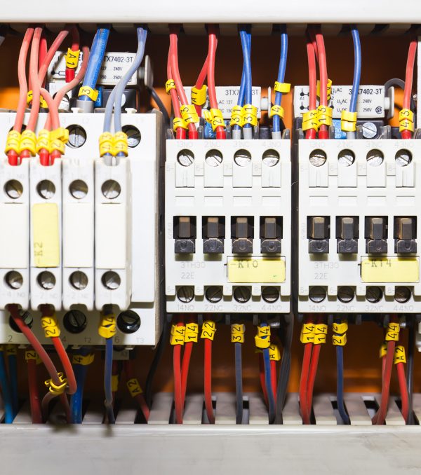 Control panel with circuit-breakers (fuse)